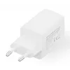 Sienas lādētājs DIGITUS USB GaN 45W — 1× USB-C, 1× USB-A, ieeja 100–240 V, balts