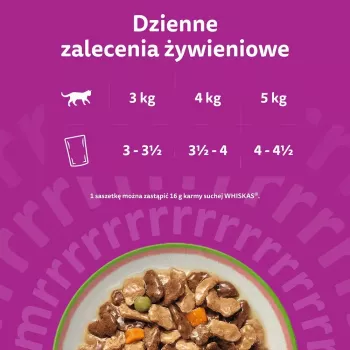Mitrā kaķu barība Whiskas Tasty Mix šefpavāra izlase mērcē 40×85 g paciņas
