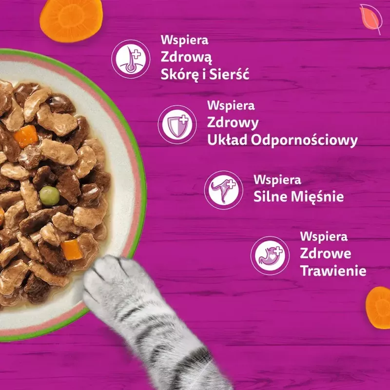Mitrā kaķu barība Whiskas Tasty Mix šefpavāra izlase mērcē 40×85 g paciņas