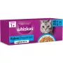 Whiskas mitrās kaķu barības paciņas Rybne przysmaki w galaretce 80 x 85 g — zivs želejā