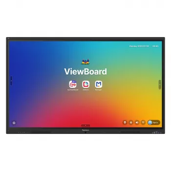 ViewBoard 41 sērijas skārienekrāns 65COLLAS UHD, Android 16 EDLA, IR 450 nits, 2x20W + zemfrekvences 15W + 8 masīva mikrofons, 3 x USB-C 8/128GB, 8 kodolu C
