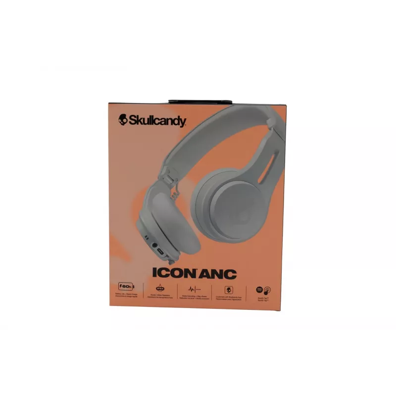 Skullcandy Icon ANC bezvadu uzliekamās austiņas oranža Glow Bluetooth 5.3 ANC (S5IOW-S951)