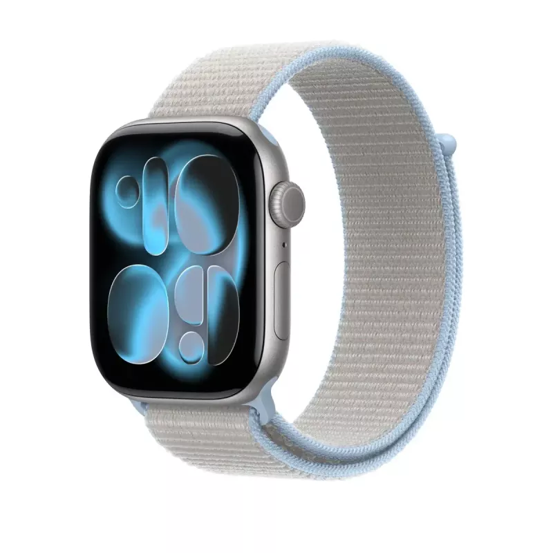 Siksniņa — Apple Sport Loop 46 mm Apple Watch, Blue Mist (pelēka), viens iepakojumā