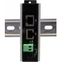 Ethernet PoE Gigabit inžektors Exsys EX-6007POE-WT — 1×Gigabit RJ45, PoE, 12–24V spaiļu bloks