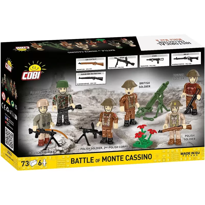 Konstruktors Cobi Blocks Kauja par Monte Kasino COBI-2063 Vēsturiska militārā diorāma