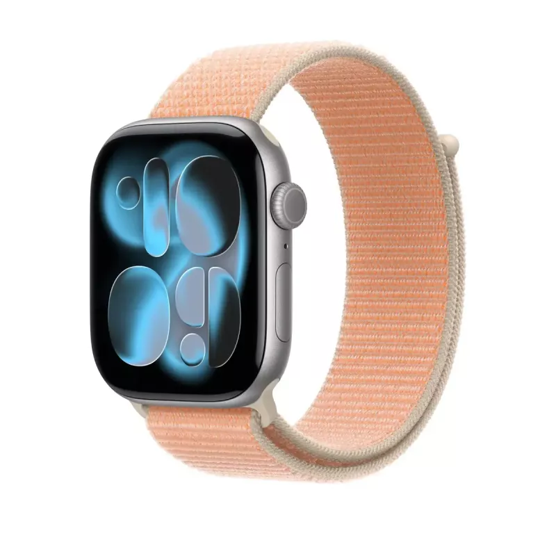 Apple 46mm Cantaloupe Sport Loop siksniņa, oranža, 46mm Apple Watch