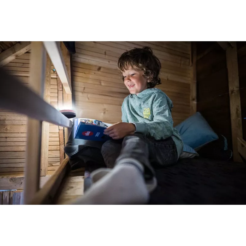 Ar baterijām darbināms kempinga lukturis Ledlenser Kidcamp6 — LED RGB, 60 lm, AAA, ABS korpuss, 95 g