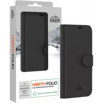 Eiger North Folio vāciņš Galaxy A37 Melns (EGCA01016)