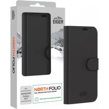 Eiger North Folio vāciņš Galaxy A57 melns (EGCA01017)