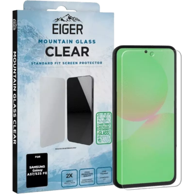 Eiger Mountain Glass Clear rūdīta stikla ekrāna aizsargs Samsung Galaxy A57/S25 FE (EGSP01123)