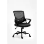 Biroja krēsls ActiveJet YK507 melns — pagriežams ergonomisks darba krēsls, audums/PU, regulējams augstums