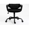 Biroja krēsls ActiveJet YK507 melns — pagriežams ergonomisks darba krēsls, audums/PU, regulējams augstums