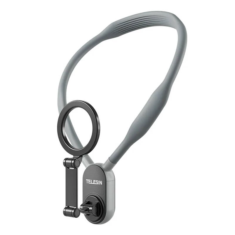 Telesin Magnetic Neck Mount MNM-002 iPhone (12–16) — regulējams leņķis, viegls