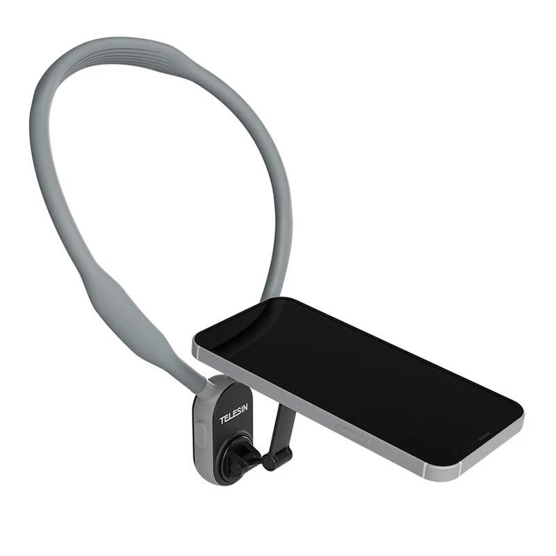 Telesin Magnetic Neck Mount MNM-002 iPhone (12–16) — regulējams leņķis, viegls