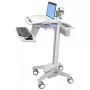 Multivides klēpjdatoru ratiņi ERGOTRON StyleView EMR SV41-6100-0 — balts, alumīnijs/plastmasa, 51 cm augstuma regulēšana, 26 kg