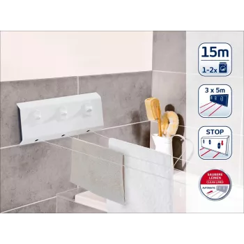 Leifheit Rollfix Triple 150 Longline sienas žāvētājs (83107)
