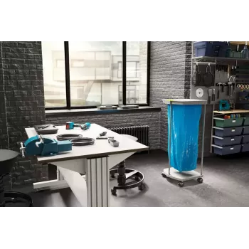 Brīvi stāvošs atkritumu maisa turētājs Hailo ProfiLine MSS XXXL — Iekštelpām, Alumīnijs/Metāls/Plastmasa, 430×450×970 mm