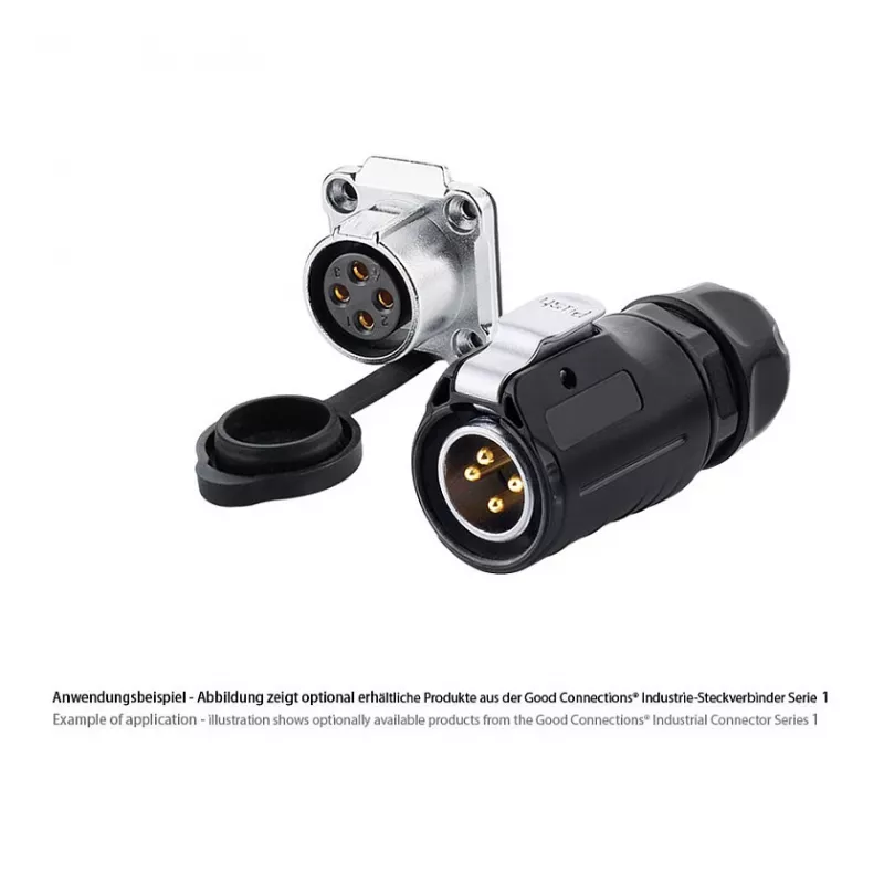 Good Connections industrial coupling S1 - Power 4-Pin M20