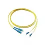 GoodConnections komutācijas kabelis LWL Duplex OS2 (vienmoda, 9/125) LC/SC, LSZH, maināma polaritāte, 15m
