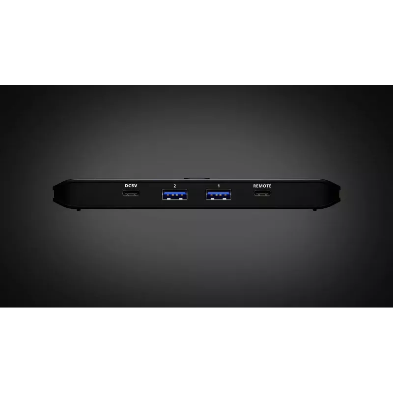 USB 3.2 Gen 1 koplietošanas slēdzis ATEN US4324 — 2x resursdators līdz 4x ierīcei, USB-A/USB-C saskarnes, 5 Gbit/s