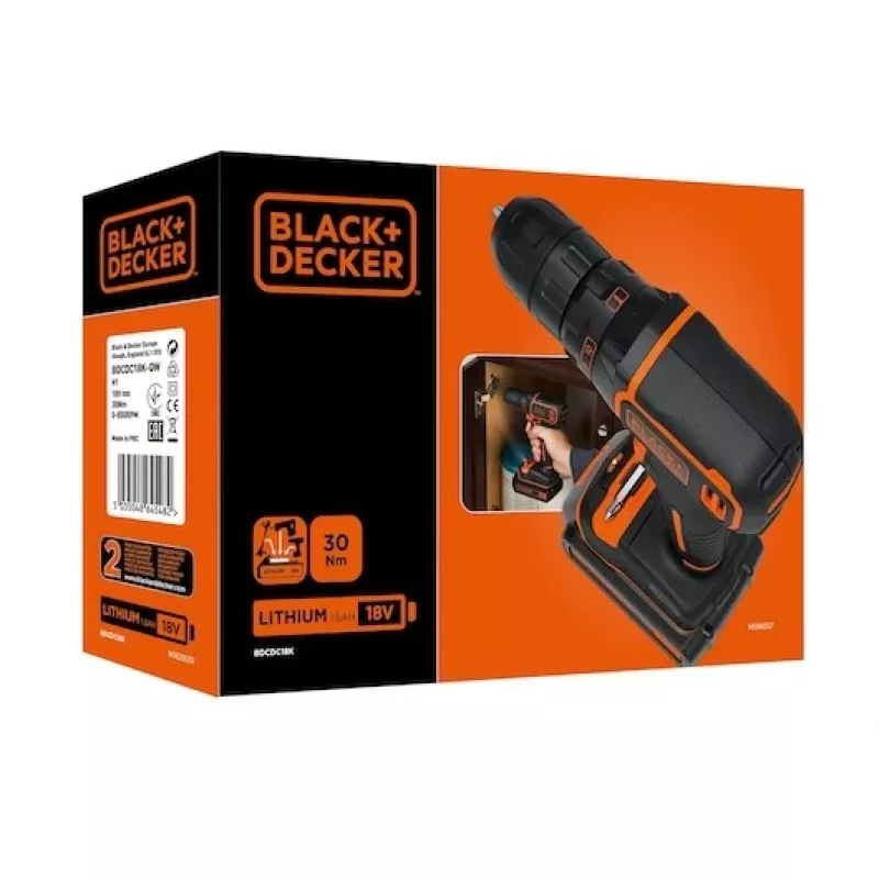 Melns & Decker BDCDC18-QW urbjmašīna 650 RPM melna, oranža