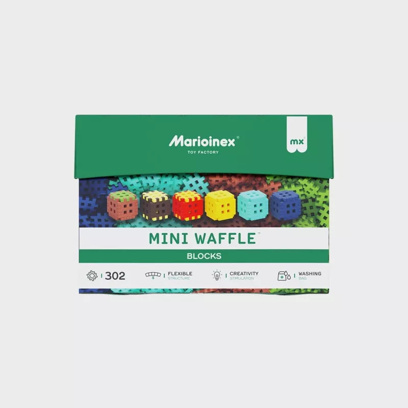 Konstrukciju bloki Marioinex Mini Waffle 302 gabali — sakraujams bloķējošs būvkomplekts