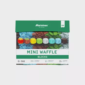 Būvēšanas rotaļlieta Marioinex Klocki Waffle Mini Blocks — 502 gab.
