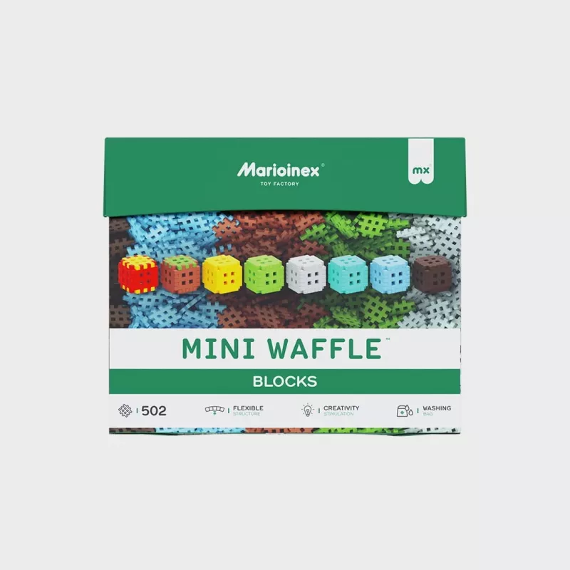 Būvēšanas rotaļlieta Marioinex Klocki Waffle Mini Blocks — 502 gab.