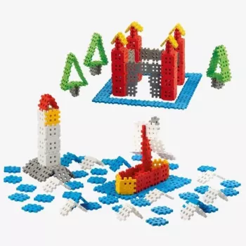 Būvklucīši Marioinex Mini Waffle 200 gab. — plastmasas bloķējošs komplekts