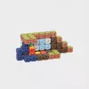 Construction Blocks Marioinex Mini Waffle 406 gab. — būvēšanas komplekts radošai rotaļai