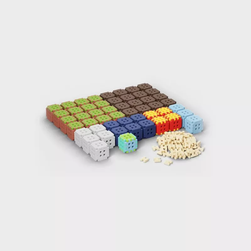 Construction Blocks Marioinex Mini Waffle 406 gab. — būvēšanas komplekts radošai rotaļai