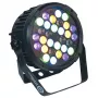 LIGHT4ME Melns PAR 30x3W RGBA-UV LED prožektors