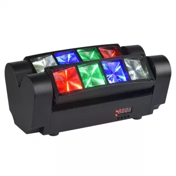LIGHT4ME Spider MKII Turbo - 8x3W RGBW LED efekts