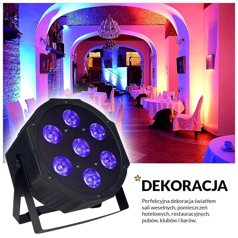 LIGHT4ME TRI PAR Basic 7x9 - LED skatuves prožektors