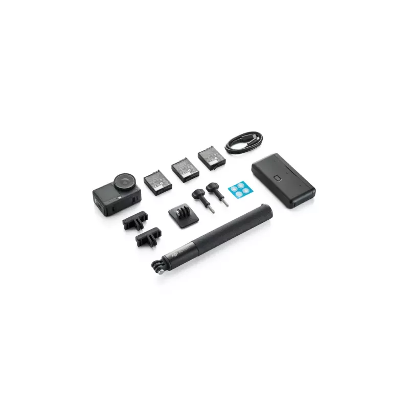 DJI Osmo Action 6 Adventure Combo — 38 MP, 4K Ultra HD, 1/1,1 collu CMOS, 155° skata lauks, 2x digitālā tālummaiņa