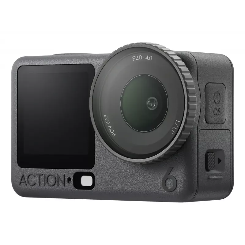 DJI Osmo Action 6 Adventure Combo — 38 MP, 4K Ultra HD, 1/1,1 collu CMOS, 155° skata lauks, 2x digitālā tālummaiņa