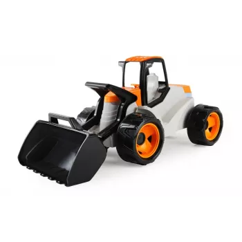 Rotaļu zemes racējs Lena Giga Trucks modelis 02147 — 67 cm, atvērta kaste