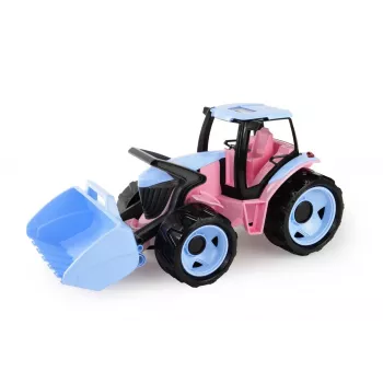Rotaļu traktors ar kausu Lena modelis 02050 — Rozā, 62 cm