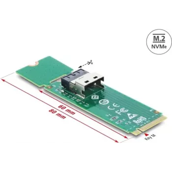 Pārveidotājs M.2 Key M uz 1× SFF-8654 4i DELOCK 64361
