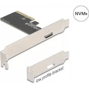 DELOCK PCI Express x4 uz 1x ārējo OCuLink (SFF-8612) adaptera karte, zema profila