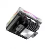 CPU dzesētājs Akasa SOHO H6L RGB balts — zema profila radiators ar RGB ventilatoru, saderīgs ar mini-ITX kompaktajām sistēmām