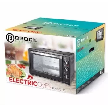 Mini cepeškrāsns Brock Electronics TO 6001 B – 60 L, 2200 W, melna