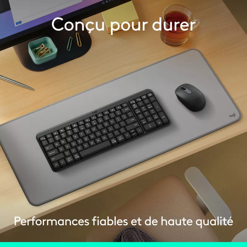 Logitech MK250 - tastatūras un peles komplekts - bezvadu