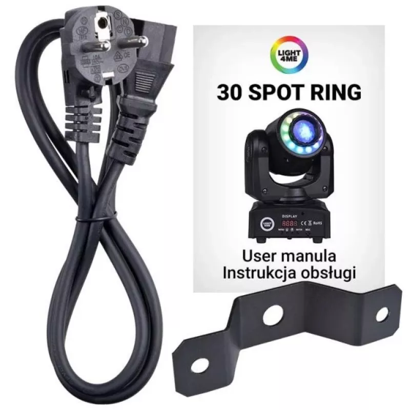 LIGHT4ME 30 SPOT RING - kustīga galviņa LED gaisma, 30 W
