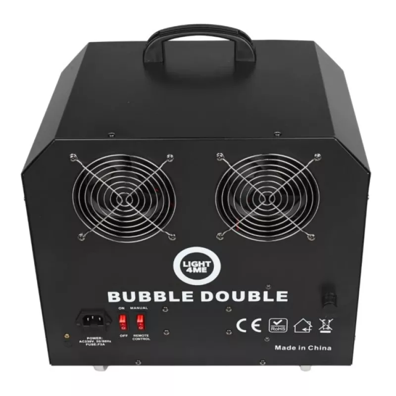 LIGHT4ME BUBBLE DOUBLE - Burbuļu mašīna 300W, bezvadu tālvadība