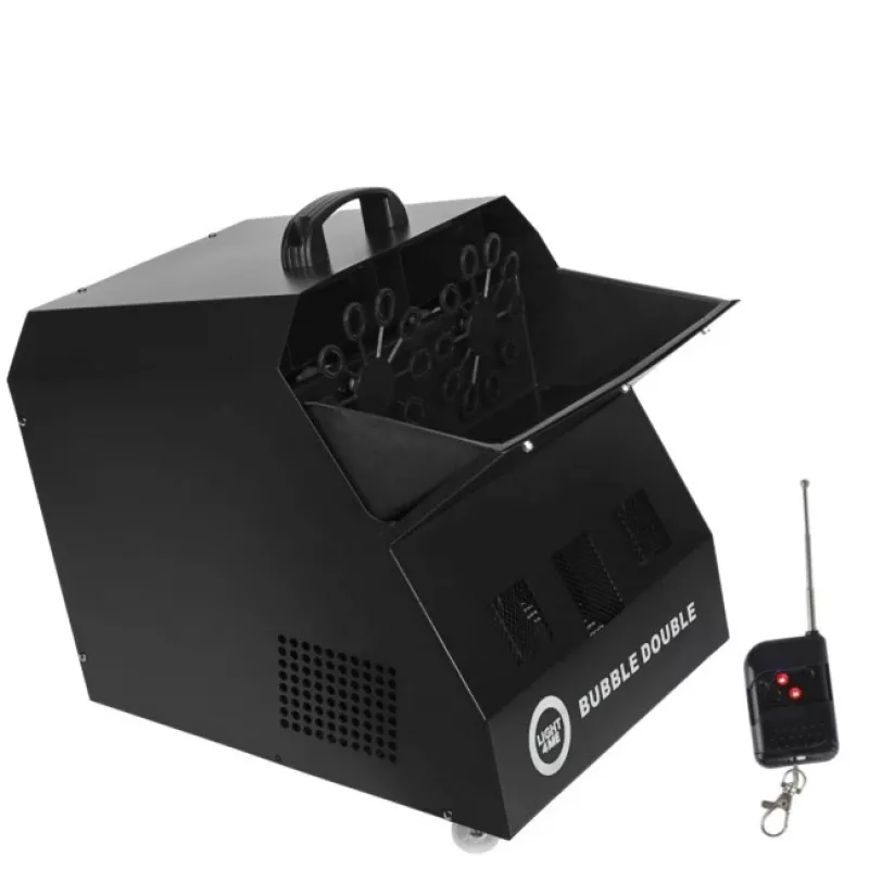 LIGHT4ME BUBBLE DOUBLE - Burbuļu mašīna 300W, bezvadu tālvadība