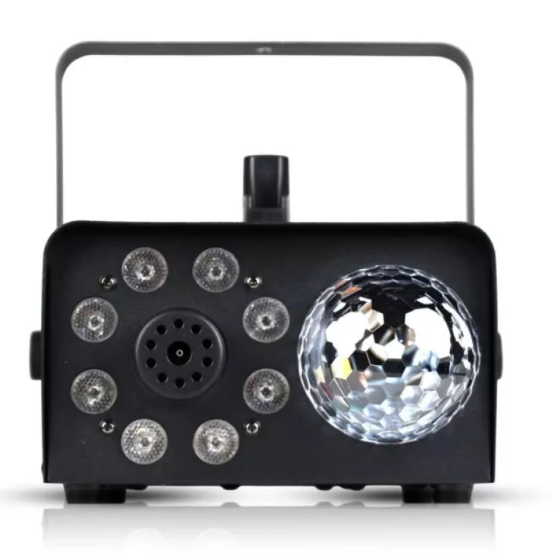 LIGHT4ME FOG 600W LED BALL - dūmu/miglas mašīnas dūmu apgaismojuma efekts/disko bumba, bezvadu tālvadība