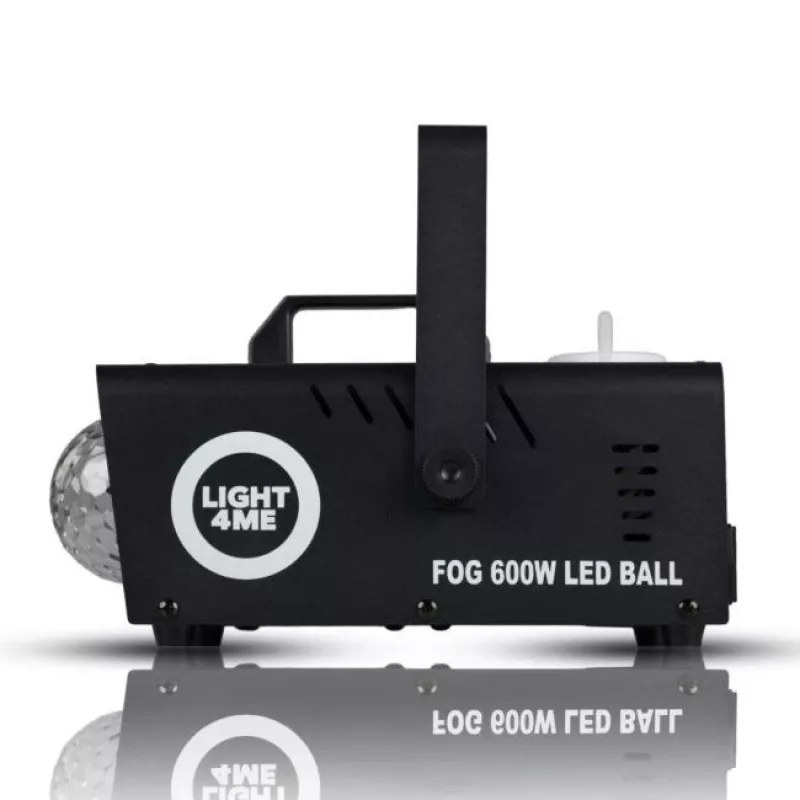 LIGHT4ME FOG 600W LED BALL - dūmu/miglas mašīnas dūmu apgaismojuma efekts/disko bumba, bezvadu tālvadība