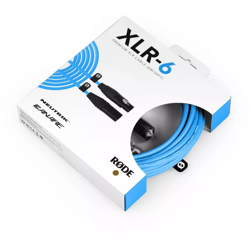 RØDE XLR6M-B Audio-kabelis 6 m XLR zils (400832821)