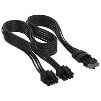 Corsair premium klases pīts 2x 8-Pin to 12V-2x6-Cable, for Type-4-Power Supply - melna